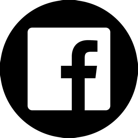 facebook black logo png